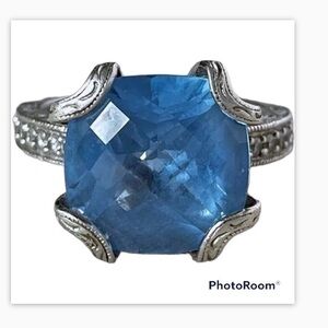 - Tacori blue & white CZ ring